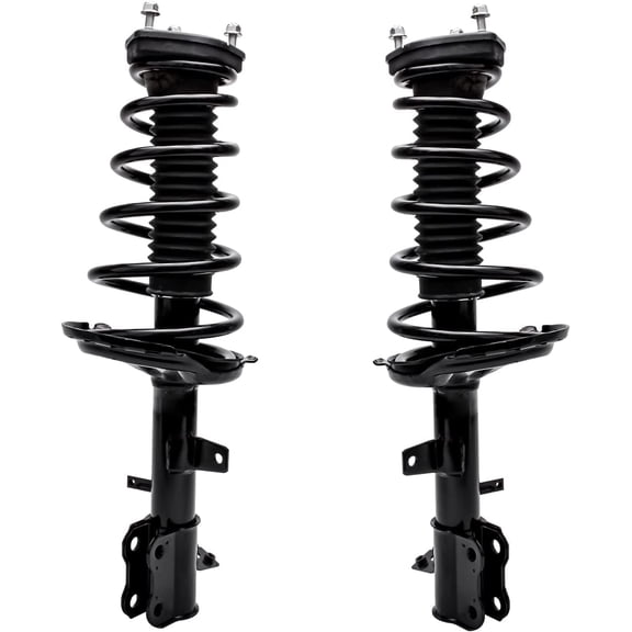 Detroit Axle - Rear 2pc Struts for 2004-2007 Lexus RX330 Toyota Highlander, 2007 RX350, 2 Complete Struts w/Coil Spring Assembly Replacement Quick Install Ready Strut Shocks Assembly