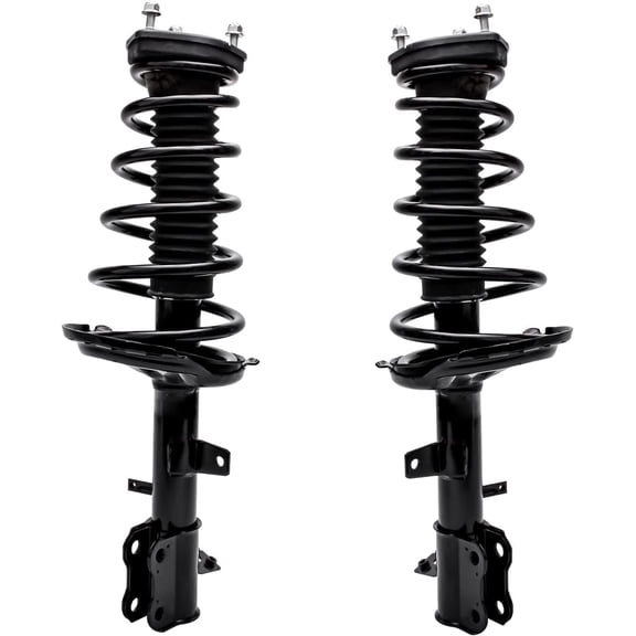 Detroit Axle - 2pc Rear Struts for 04-07 Toyota Highlander 04-06 Lexus RX330 06-07 RX400h, 2007 RX350, 2 Complete Struts w/Coil Spring Assembly Replacement Quick Install Ready Strut Shocks Assembly
