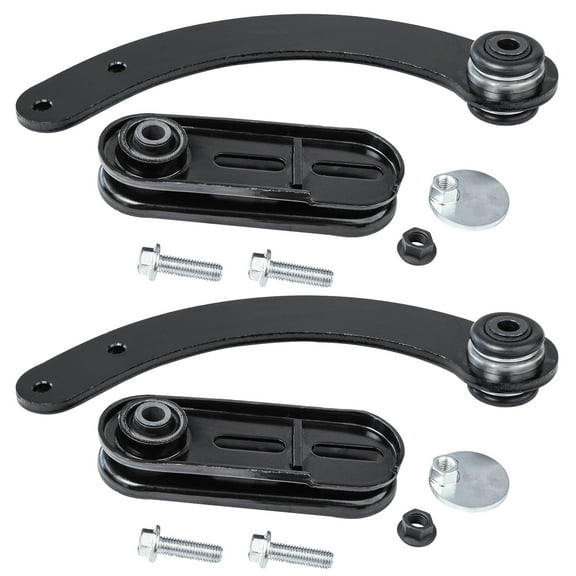 Detroit Axle - Rear 2pc Upper Control Arms for Jeep Compass Patriot Dodge Caliber Mitsubishi Outlander Sport Rvr Lancer, 2 Upper Control Arm Pair Replacement, 2 Degree Camber Plus Or Minus