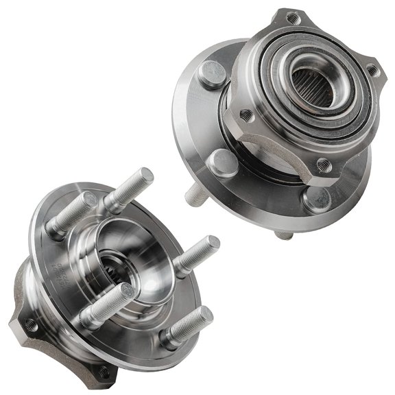 Detroit Axle - Rear 2pc Wheel Bearing Hubs for 05-09 Chrysler 300 Dodge Charger, 05-08 Magnum, 2 Wheel Bearing and Hubs 2005 2006 2007 2008 2009 Replacement