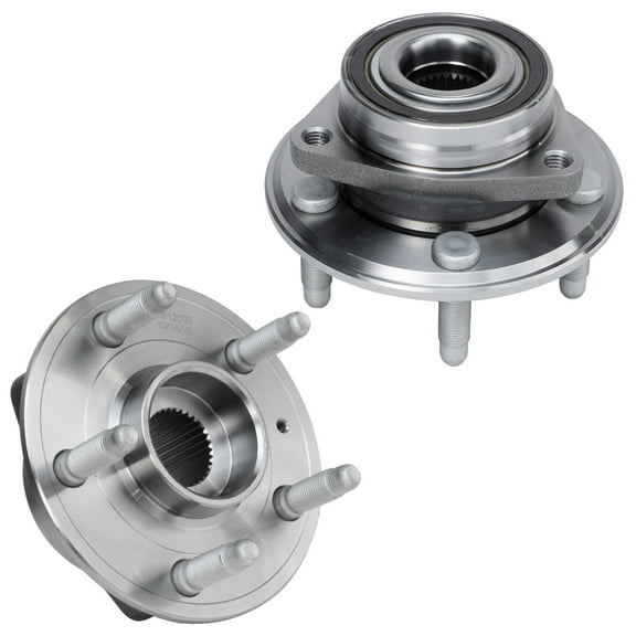 Detroit Axle - Rear 2pc Wheel Bearing Hubs for 10-16 ChevyCamaro 2010 2011 2012 2013 2014 2015 2016, 2 Wheel Bearing and Hubs Assembly Replacement