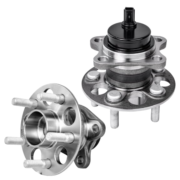 Detroit Axle - Rear 2pc Wheel Bearing Hubs for 2008-2014 Scion xD, 11-12 Leaf, 2 Wheel Bearing and Hubs 2009 2010 2011 2012 2013 Replacement