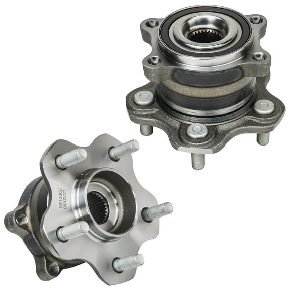 Detroit Axle - Rear 2pc Wheel Bearing Hubs for AWD 2003-2007 Nissan Murano, 2 Wheel Bearing & Hubs Assembly 2004 2005 2006 Replacement