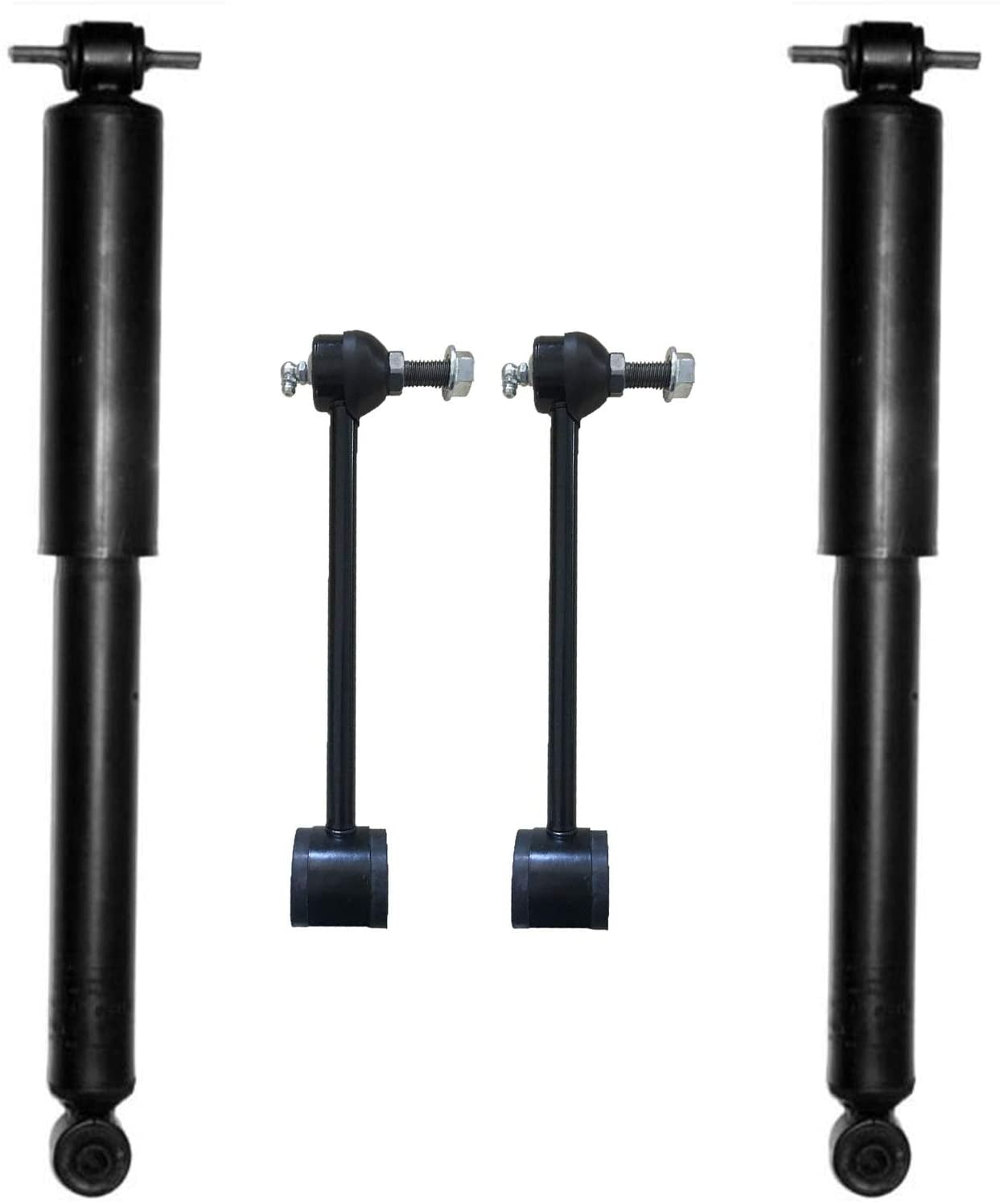 Detroit Axle Rear 4pc Shock Absorbers Kit for 20072017 Jeep Wrangler