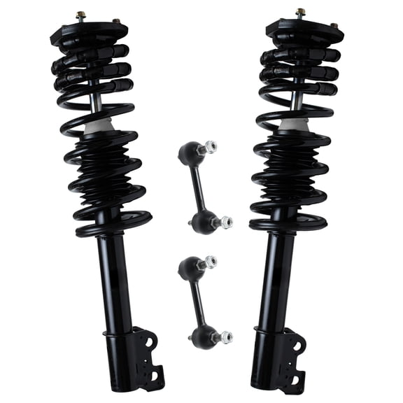 Detroit Axle - Rear 4pc Struts Sway Bars for Saturn SC SC1 SC2 SL SL1 SL2 SW1 SW2, Struts w/Coil Spring Stabilizer Sway Bars Replacement Suspension Kit