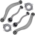 thumbnail image 1 of Detroit Axle - Rear 6pc Control Arms Kit for Mercedes-Benz C230 C250 C300 C350 E350 E550 E400 C63 Amg, 4 Upper and Lower Control Arms 2 Wheel Bearing Modules, 1 of 8