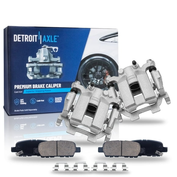 Detroit Axle - Rear Disc Calipers Brake Pads Replacement for Infiniti G25 G37 M37 Q50 Q60 Q70 Nissan 370Z Quest Murano