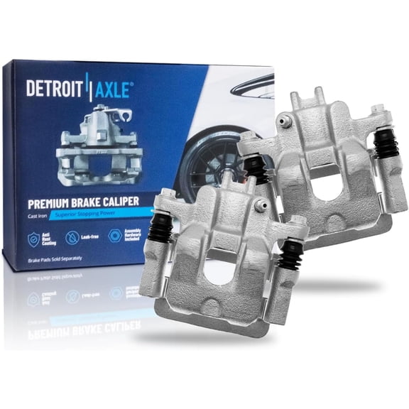 Detroit Axle - Rear Brake Calipers for 2003-2008 Honda Pilot 2001-2006 Acura MDX [Single Piston], 2004 2005 Disc Brake Calipers Bracket Replacement