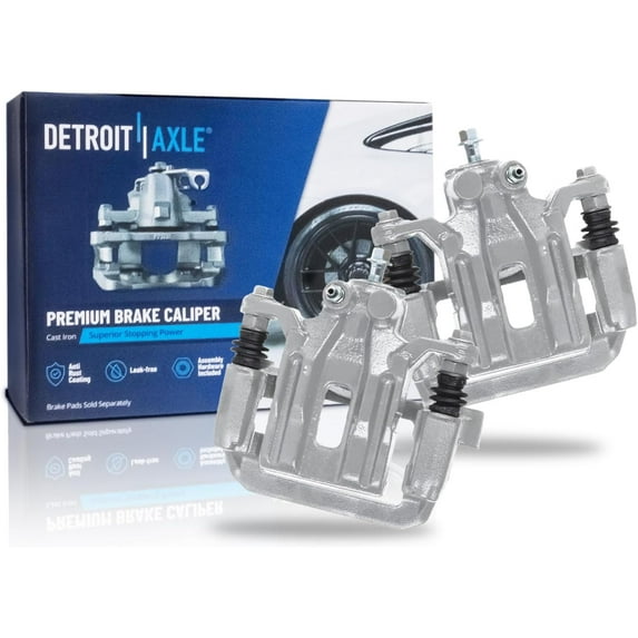 Detroit Axle - Rear Brake Calipers for 2005-2022 Nissan Frontier Xterra Suzuki Equator, Brake Calipers with Bracket Assembly Replacement