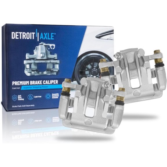 Detroit Axle - Rear Brake Calipers for 2012-2017 Hyundai Azera 2011-2016 Kia Optima, 2012 2013 2014 2015 Brake Calipers with Bracket Replacement