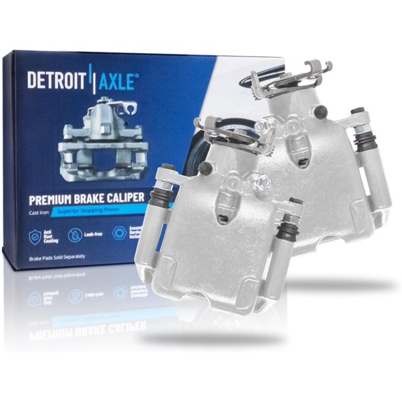 Detroit Axle - Rear Brake Calipers for Buick LaCrosse Regal Chevrolet Impala Malibu Cadillac XTS, Disc Brake Calipers with Brackets Replacement