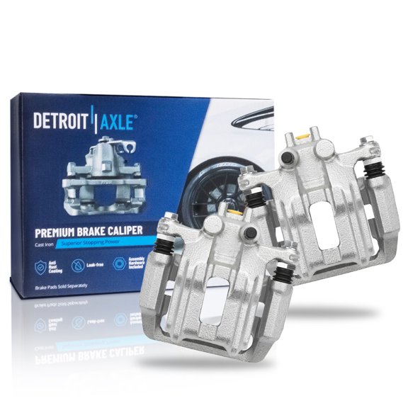 Detroit Axle - Rear Brake Calipers w/ Brackets Replacement for Acura Legend RL Honda CR-V Odyssey Oasis Isuzu Oasis - 2pc Set