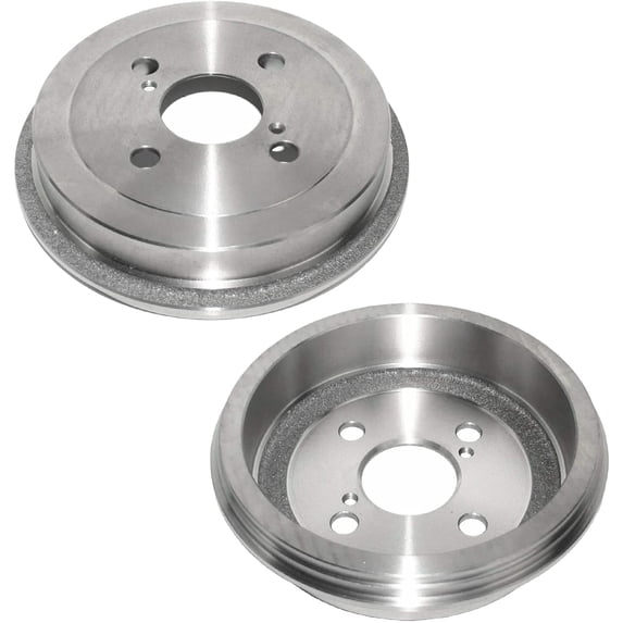 Detroit Axle - Rear Brake Drum Set for 2000-2005 Toyota Echo 4 Lug Models Drums 2001 2002 2003 2004