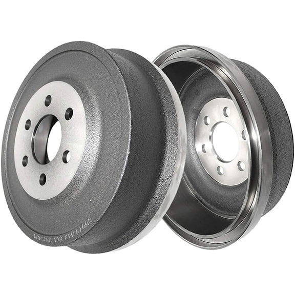 Detroit Axle - Rear Brake Drums for 2000-2002 Dodge Dakota, 1998-2002 Durango, Brake Drums Set 2001 Replacement [12.87" inch Rear Drums]