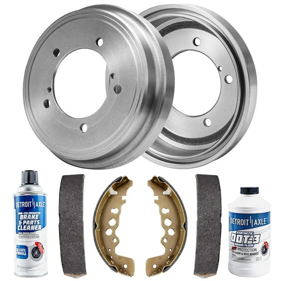 Detroit Axle - Rear Brake Kit for 00-04 Chevrolet Tracker, 99-04 Suzuki Vitara, 99-05 Grand Vitara Brake Drums and Brakes Shoes 1999 2000 2001 2002 2003 2004 2005 Replacement
