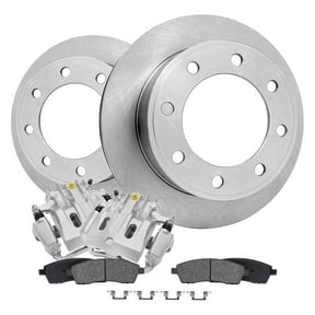 Detroit Axle - Rear Brake Kit for 00-05 Ford Excursion, 00-04 Ford F-250 F-350 Super Duty, Brake Rotors Ceramic Brake Pads Brake Calipers 2000 2001 2002 2003 2004 Replacement