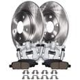 thumbnail image 1 of Detroit Axle - Rear Brake Kit for 2002-18 Nissan Altima 04-08 Maxima 2004 2005 2006 2007 2008 Replacement Brake Calipers Disc Brake Rotors Ceramic Brakes Pads: 11.46" Rotor, 1 of 8