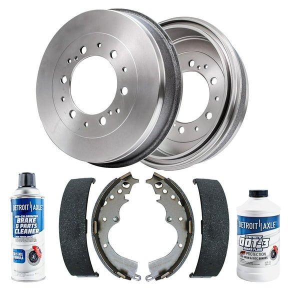 Detroit Axle - Rear Brake Kit for 2005-2019 Toyota Tacoma 6 Lugs, Disc Brake Drums Brake Shoes 2006 2007 2008 2009 2010 2011 2012 2013 2014 2015 2016 2017 2018 Replacement