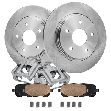 Complete Front & Rear Brake Kit With Rotors, Calipers & Ceramic Pads For Chrysler Town & Country, Dodge Grand Caravan, VW Routan