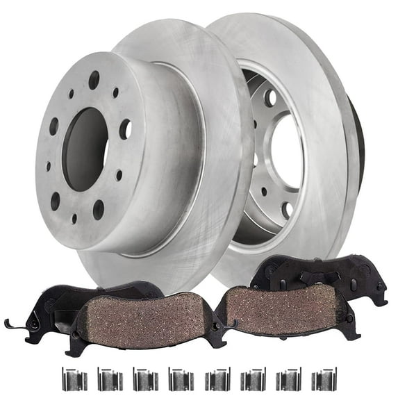 Detroit Axle - Rear Disc Brake Rotors Ceramic Pads for 2014-2021 Ram ProMaster 2500 3500 1500: 11.01" Rotors