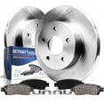 thumbnail image 1 of Detroit Axle - Rear Brake Kit for 2020-2025 Ford Explorer 2024-2025 Mustang, Disc Brake Rotors Ceramic Brakes Pads with Hardware Replacement: 12.60" inch Solid Rear Rotor, 1 of 7
