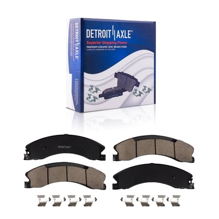 Detroit Axle - Rear Brake Pads for 2012-2021 Nissan NV1500 NV2500 NV3500 2016-2024 TITAN XD, Ceramic Brake Pads 2017 2018 2019 2020