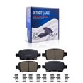 thumbnail image 1 of Detroit Axle - Rear Brake Pads for Chevrolet Malibu Volt Equinox Cruze Bolt EUV EV Buick LaCrosse Regal Sportback TourX GMC Terrain Ceramic Brake Pads with Hardware Set Replacement, 1 of 7