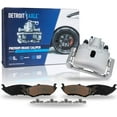 thumbnail image 1 of Detroit Axle - Rear Brake Pads Left Disc Caliper Replacement for 2004-2009 Dodge Ram 1500 Durango Aspen - 3pc Set, 1 of 4