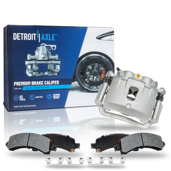 Detroit Axle - Rear Brake Pads Right Disc Caliper Replacement for 2003-2020 Chevrolet GMC Express Savana 2500 3500