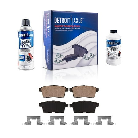 Detroit Axle - Rear Brake Pads for 2007-2010 Ford Edge Lincoln MKX, 2007-2012 Mazda CX-7, 2007-2015 CX-9, Ceramic Brake Pads 2008 2009 Replacement