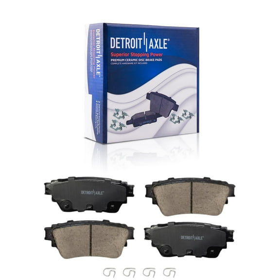 Detroit Axle - Rear Brake Pads for 2019 Nissan Altima [S SR SV Platinum] Ceramic Brake Pads with Hardware Replacement