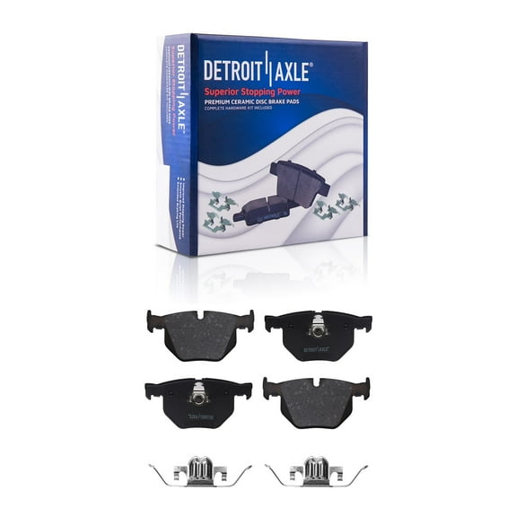 Detroit Axle - Rear Ceramic Brake Pads Replacement for BMW 525i 525xi 528i 528xi 530i 530xi 535xi X5 X6