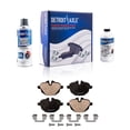 thumbnail image 1 of Detroit Axle - 4pc Rear Brake Pads for BMW i8 X3 X4, 528i 535i 535d 530i 540d 530e xDrive, Z4, ActiveHybrid 5, Ceramic Brake Pads w/ Hardware Replacement, 1 of 8