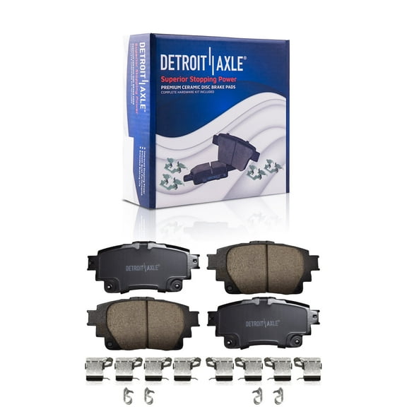 Detroit Axle - Rear Ceramic Brake Pads Replacement for 2019 2020 2021 2022 2023 2024 Toyota Corolla