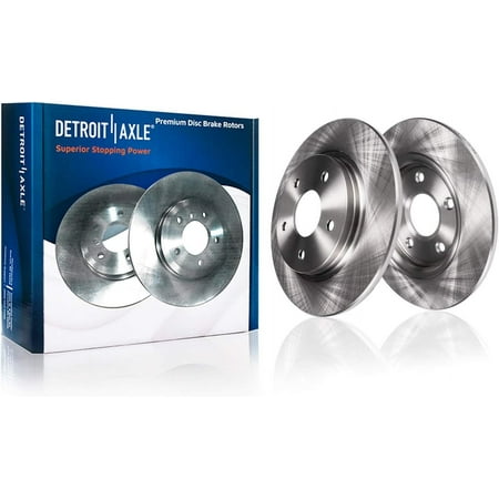 Detroit Axle - Rear Brake Rotors for Ford Fusion Edge Lincoln MKX MKZ Nautilus Continental, Police Responder Hybrid SSV Plug-In Hybrid : 12.44" Rotor