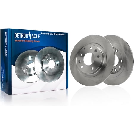 Detroit Axle - Rear Brake Rotors for 2016 2017 2018 Mazda CX-3, Disc Brake Rotors Replacement: 11.06" inch Rotors