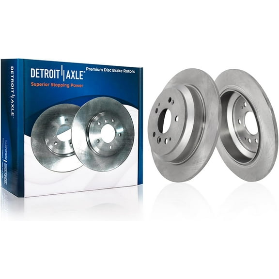 Detroit Axle - Rear Brake Rotors for Honda Pilot Ridgeline Passport, Disc Brake Rotors 2019 2020 2021 2022 Replacement : 12.95" inch Rotor