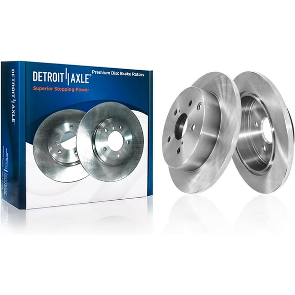 Detroit Axle - Rear Brake Rotors for Toyota 2012-2018 Prius V 2016-2020 Mirai, 2017 Disc Brake Rotors Replacement : 11.42" inch Rotor