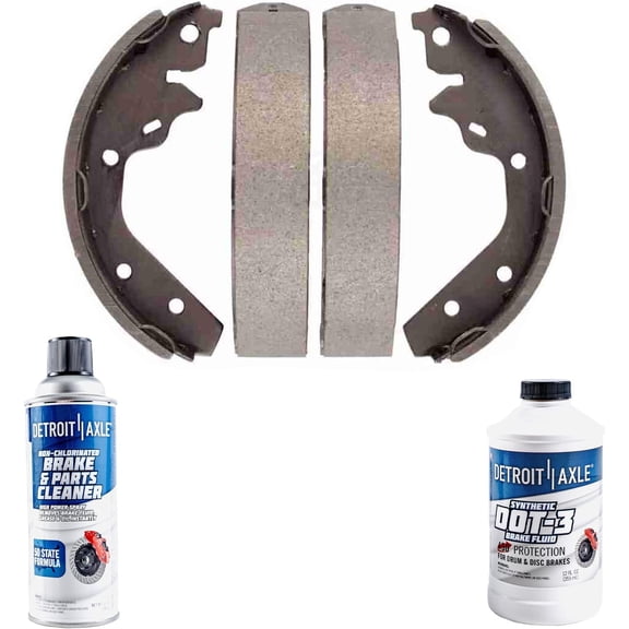 Detroit Axle - Rear Brake Shoe for Dodge Charge Chrysler Town & Country LeBaron Plymouth Neon Horizon, Semi-Metallic Brake Shoes Replacement