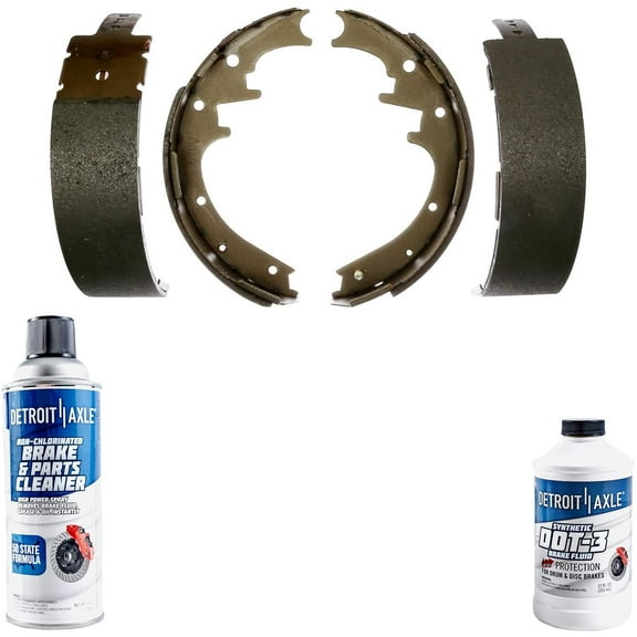Detroit Axle - Rear Brake Shoes for Ford Ranger Mazda B2300 B2500 B3000 B4000, Semi-metallic Brake Shoes Replacement : 10" Rear Drum Brakes