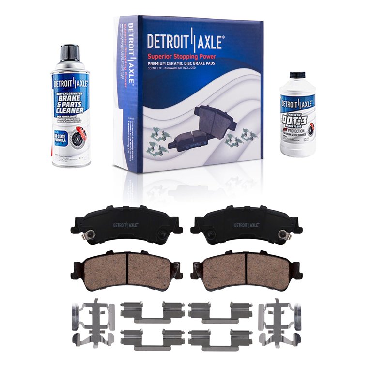 Detroit Axle 330mm Front Rear Brakes And Rotors Brake Pads, 40 OFF