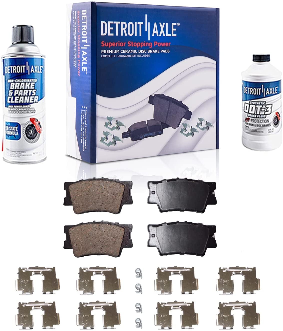 Detroit Axle Rear Brakes Brake Pads Replacement for Lexus ES350
