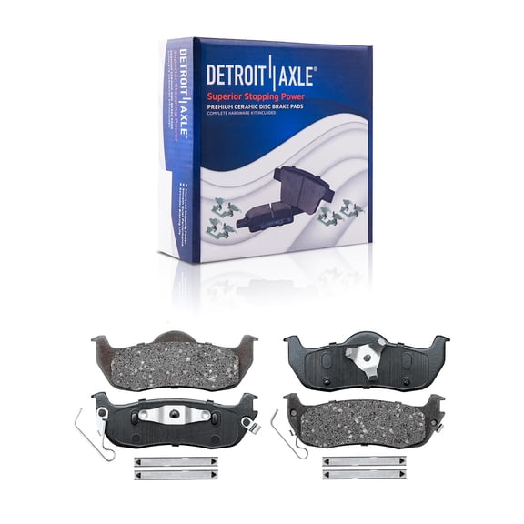 Detroit Axle - Rear Ceramic Brake Pads for 04-15 Nissan Titan 05-15 Armada 04-10 Infiniti QX56 04 Pathfinder Armada