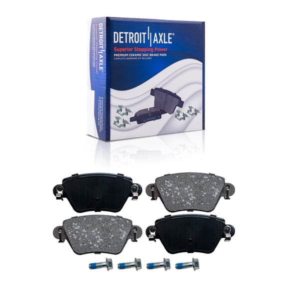 Detroit Axle - Rear Brakes Brake Pads Replacement for 2002-2005 Jaguar X-Type