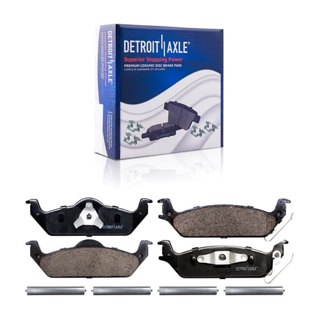 Detroit Axle - Rear Brakes Brake Pads Replacement for 2003-2004 Dodge Dakota
