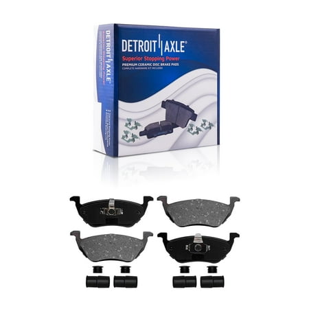 Detroit Axle - Rear Brake Pads for 2005-2008 Ford Escape Mazda Tribute Mercury Mariner Ceramic Brake Pads w/ Hardware 2006 2007 Replacement