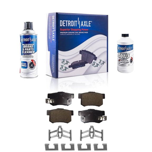 Detroit Axle - Rear Brakes Brake Pads Replacement for Honda Element Acura RL TL RDX