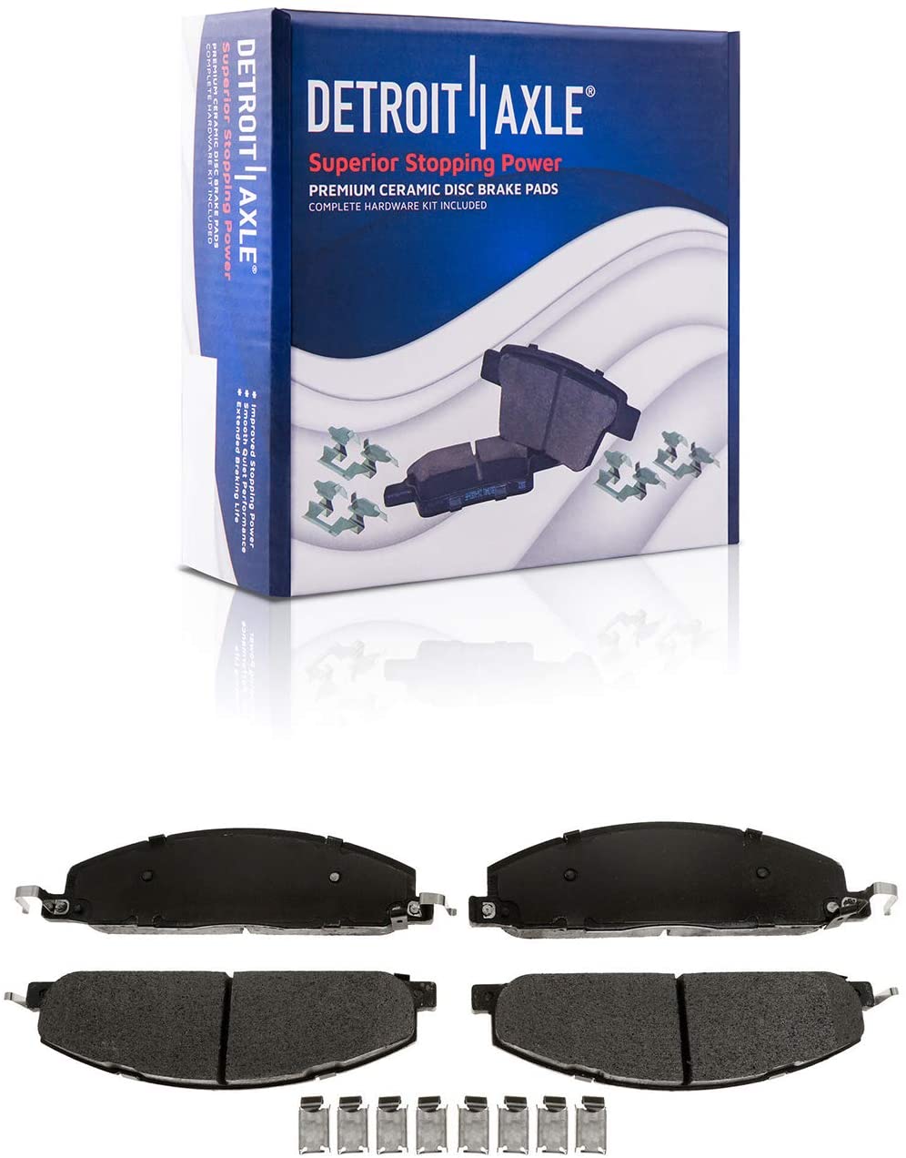 Detroit Axle Rear Brakes Brake Pads Replacement for Ram 2500 3500