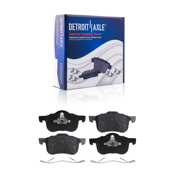 Detroit Axle - Rear Brakes Brake Pads Replacement for Volvo S60 S80 V70 XC70 Fits select: 2004-2009 VOLVO S60 2.5T, 2004-2006 VOLVO S80 2.5T