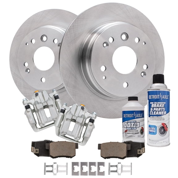 Detroit Axle - Rear Brakes and Rotors Brake Pads Brake Calipers Replacement for Honda Element Acura TL Fits select: 2006 ACURA 3.2TL, 2003-2011 HONDA ELEMENT EX